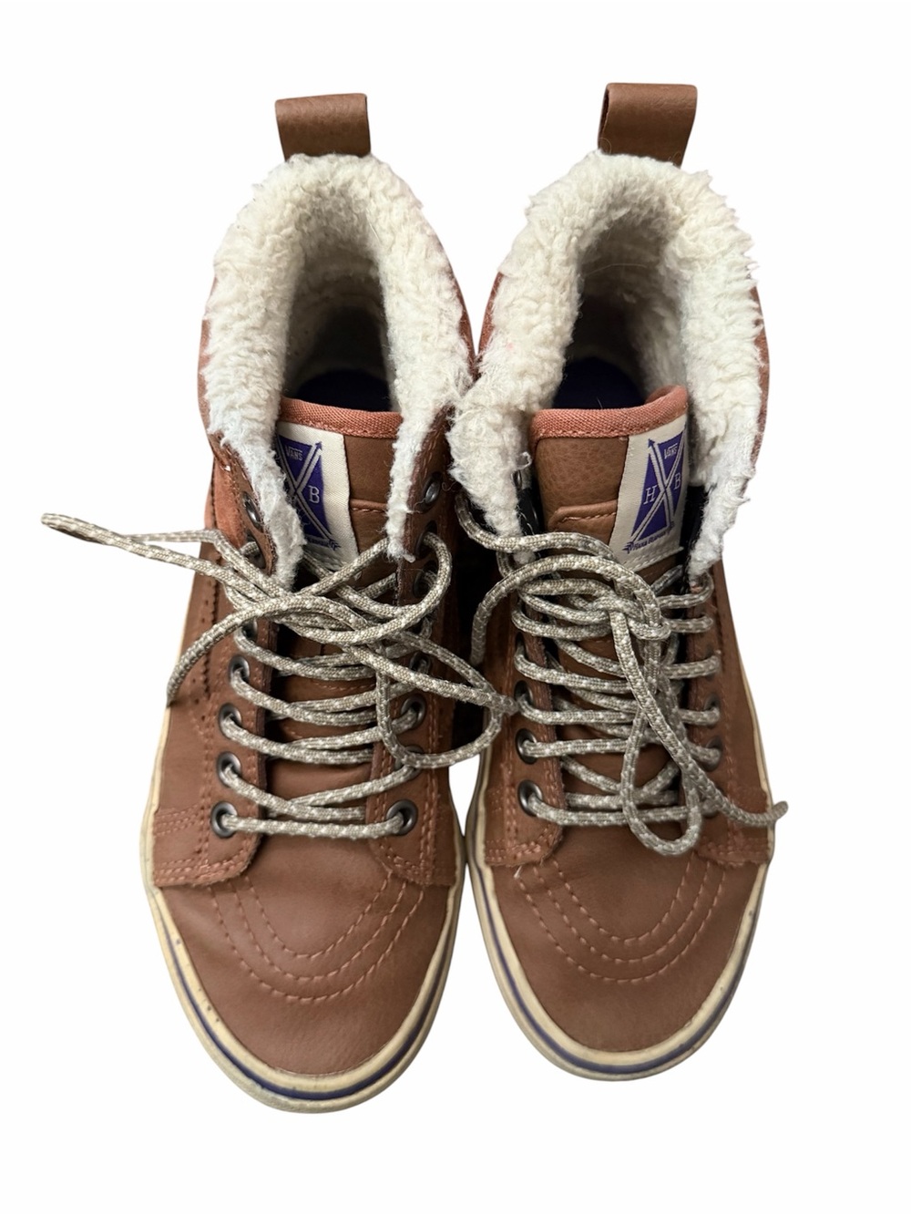 Vans Sk8-Hi MTE Hana Beaman Women’s Size 5.5 Brown Leather High Top Sneakers